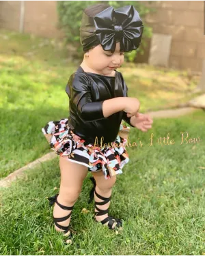 Stripped Floral Skirted Bloomers