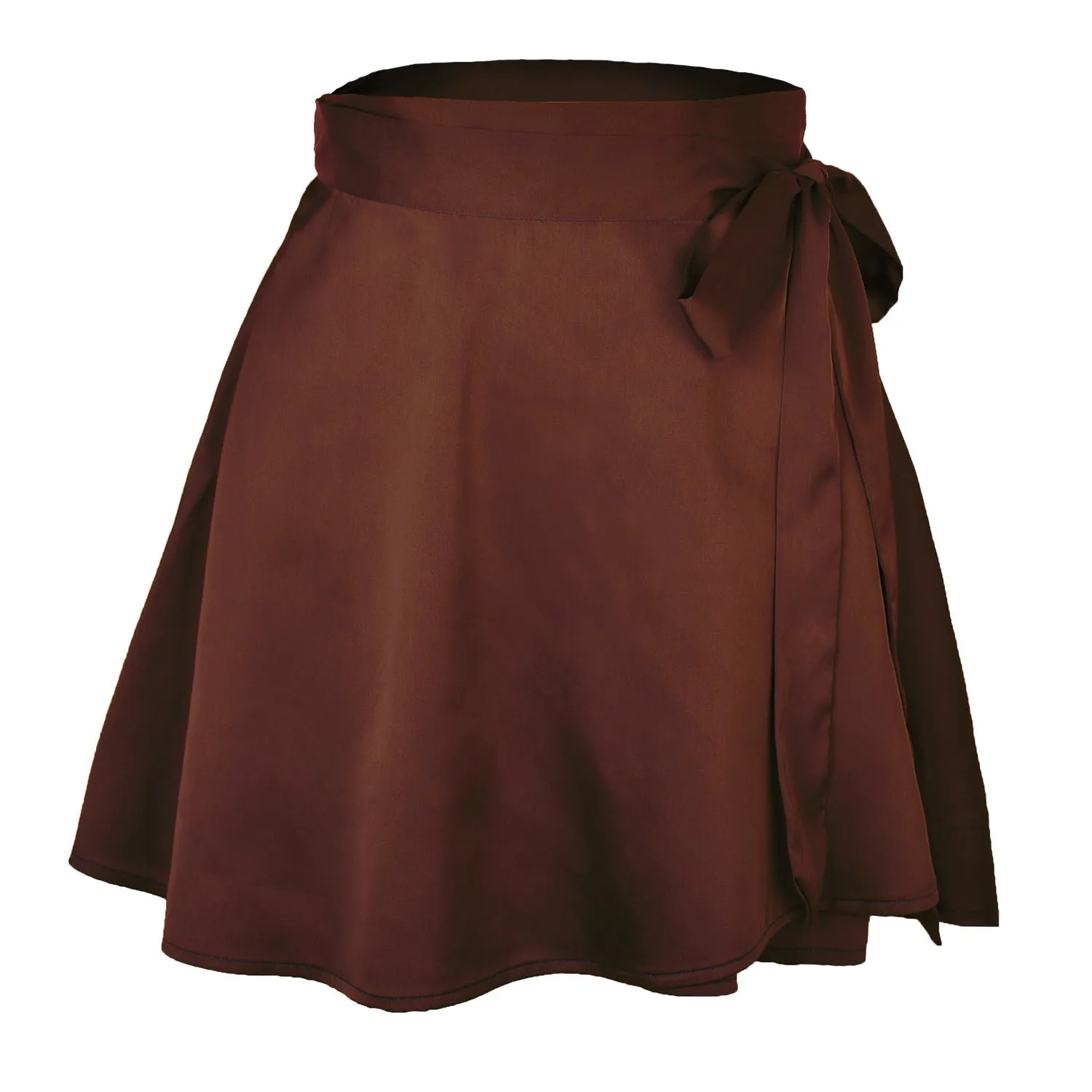 Summer Lace-up Chiffon Satin Wrap Skirt Wholesale Clothing
