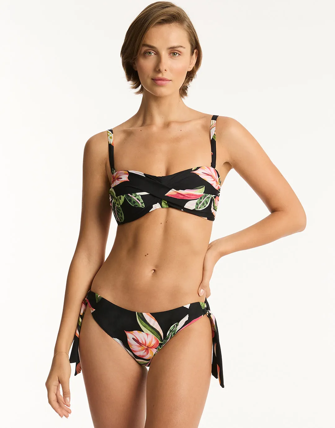 Sundown Twist Bandeau Bikini Top