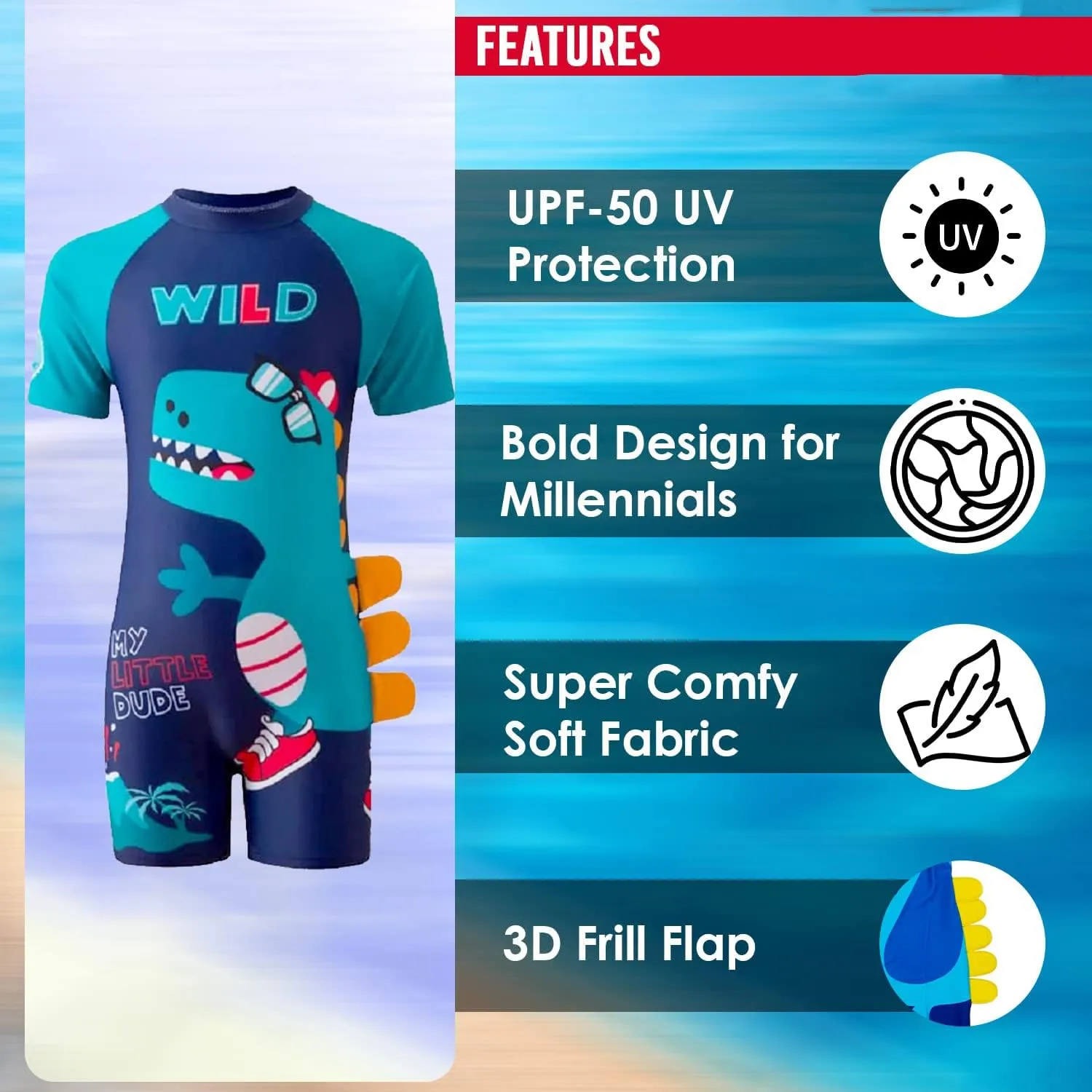 Sunny Days Boys Rash Guard