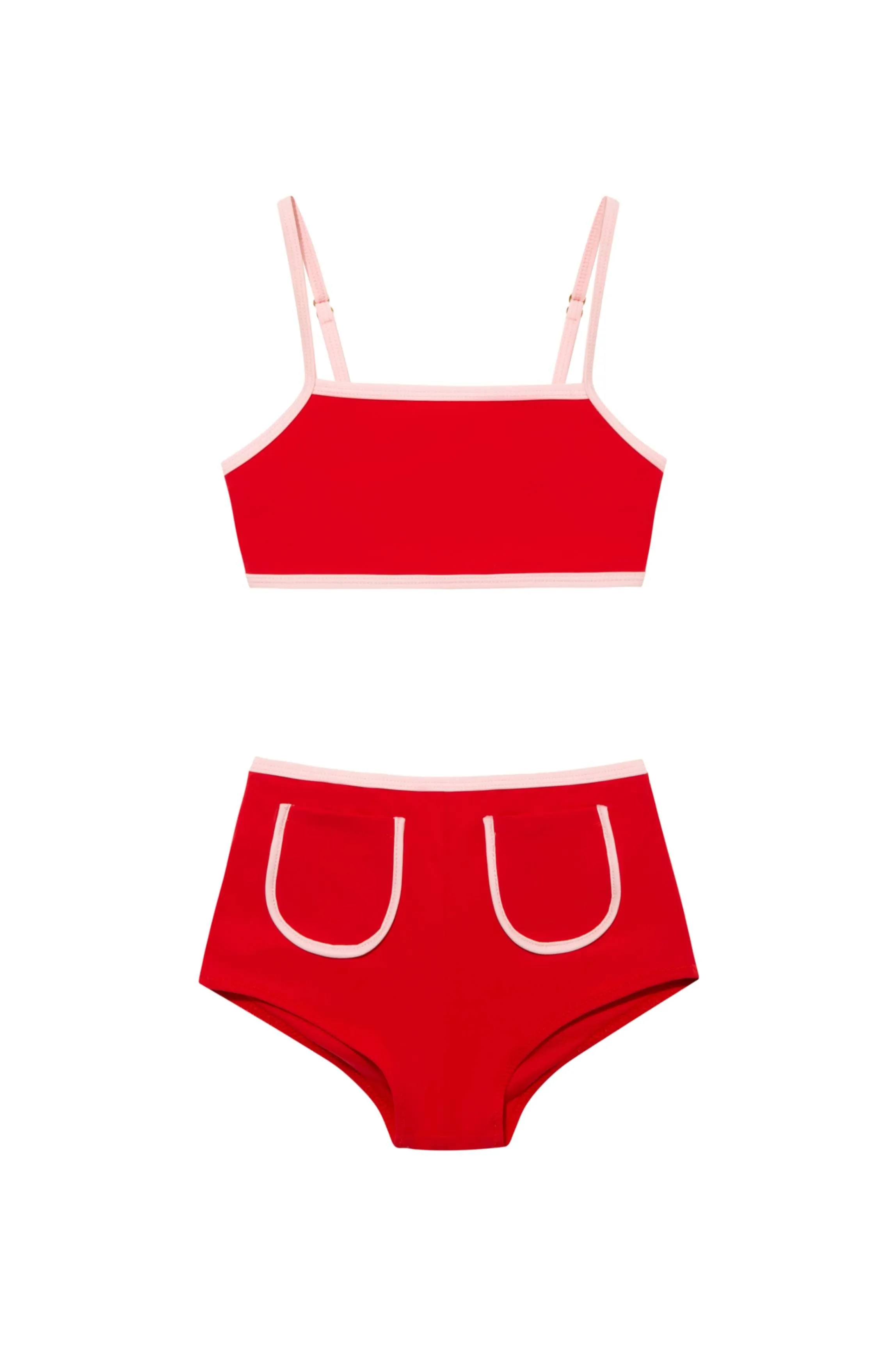 Sunny Red Kids Bikini Set