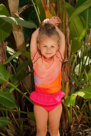 Sunset Girl's Rashguard Set