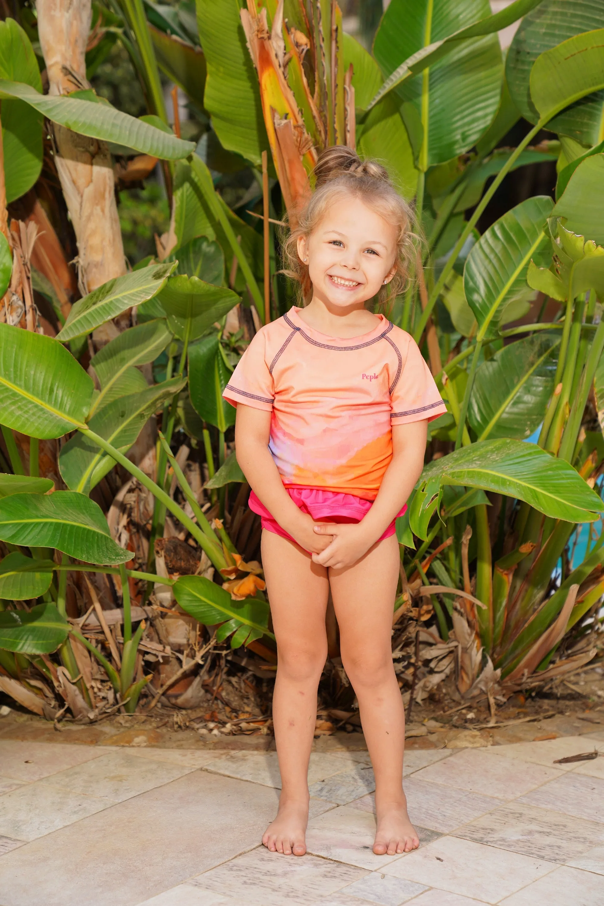 Sunset Girl's Rashguard Set