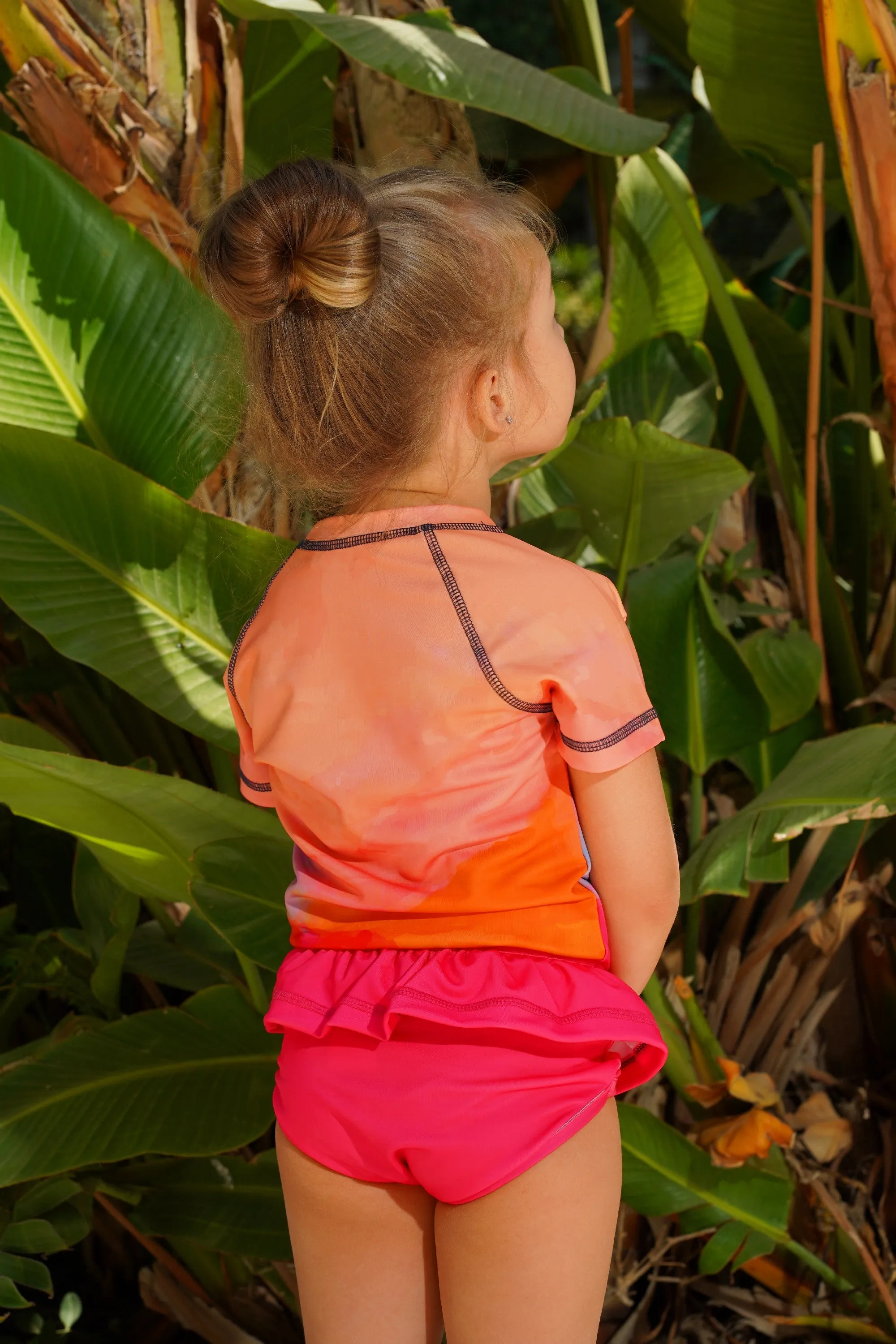 Sunset Girl's Rashguard Set