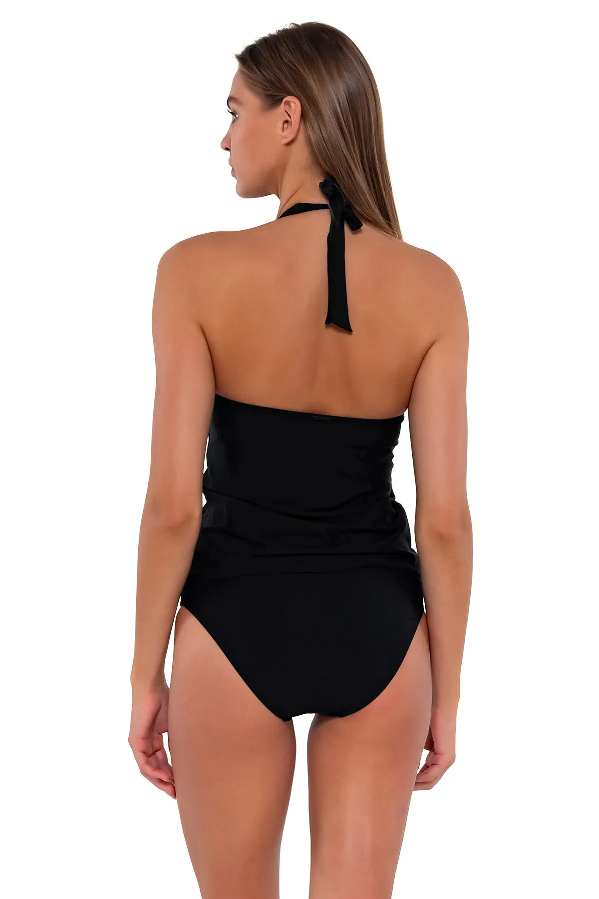 Sunsets Black Heidi Tankini Top