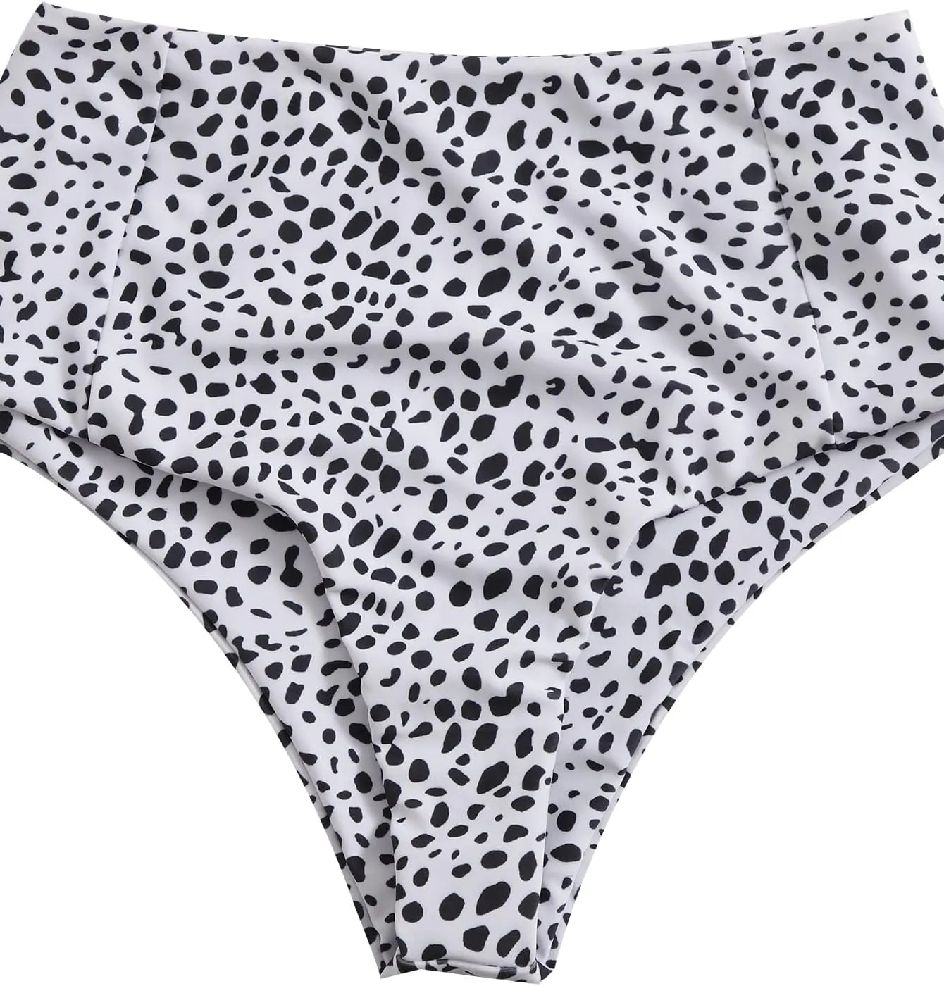 SweatyRocks Women's Two Pieces Swimsuit Solid Color Tie Side Top High Waisted Bikini Set