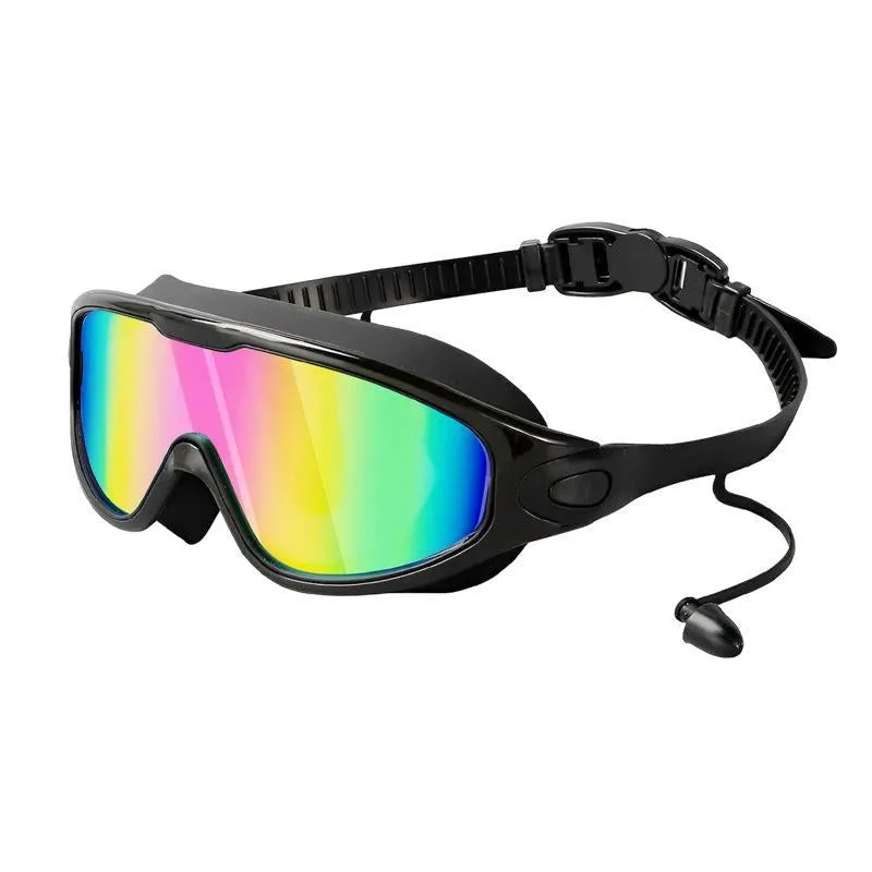 Swim Goggles for Adult Men Women, Anti-Fog UV Protection No Leak 180° Wide View Clear Vision Pool Goggles