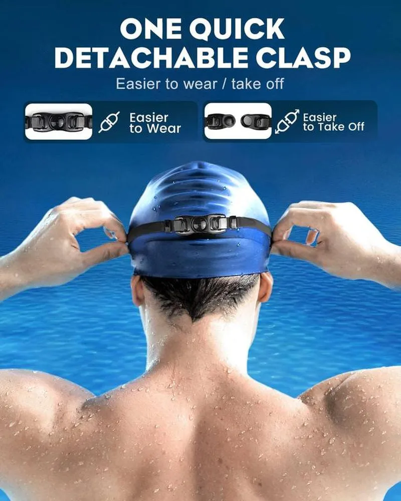 Swim Goggles for Adult Men Women, Anti-Fog UV Protection No Leak 180° Wide View Clear Vision Pool Goggles