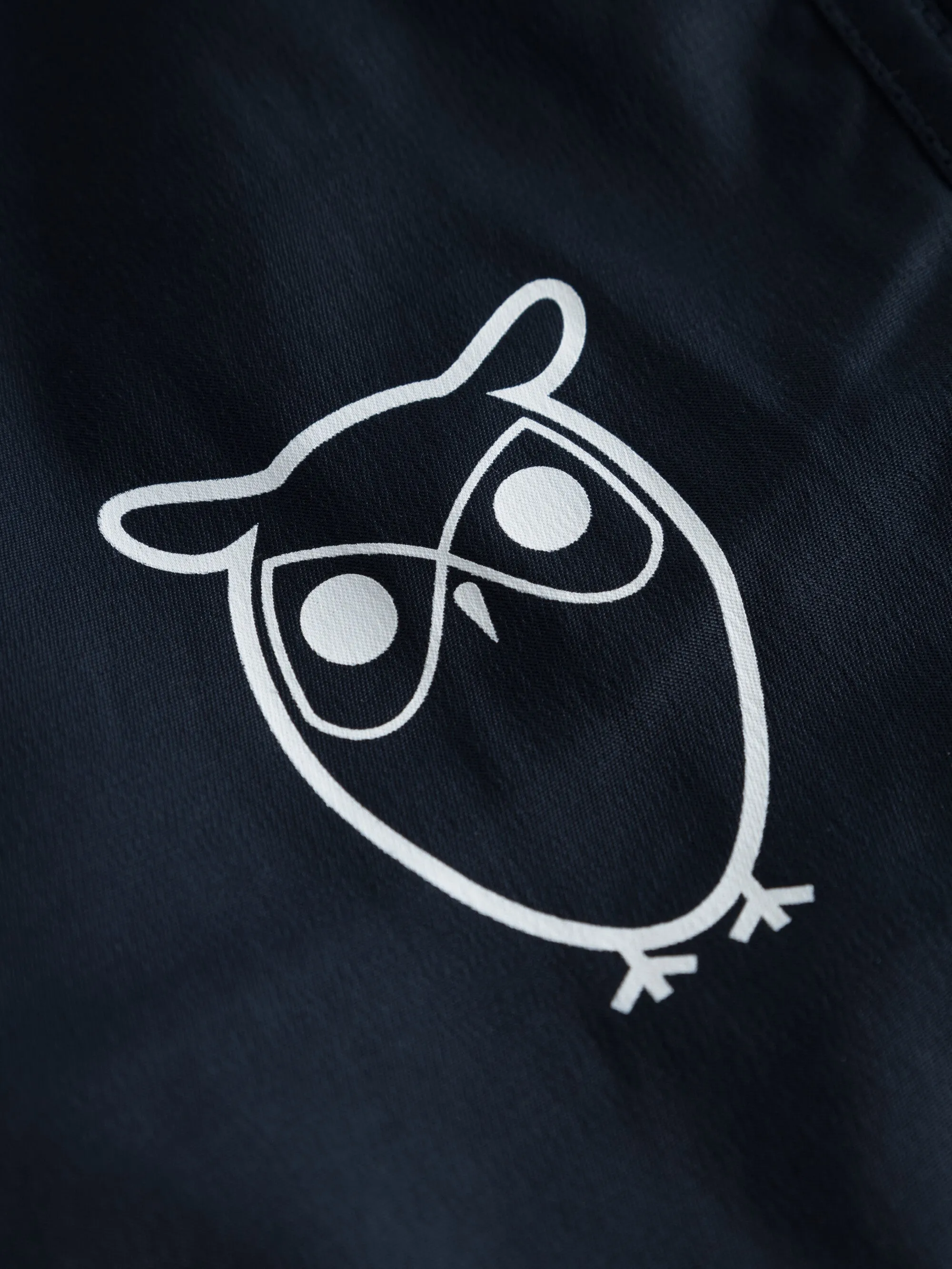 Swim shorts with elastic waist and owl print - Total Eclipse