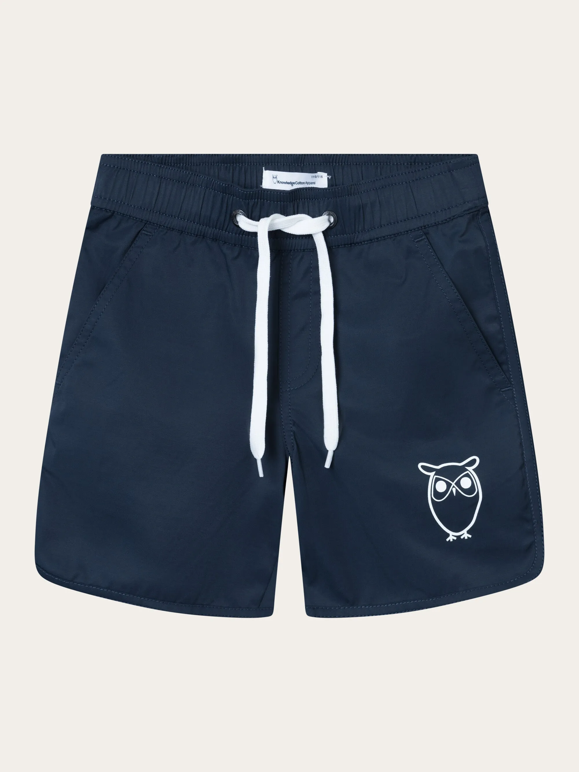 Swim shorts with elastic waist and owl print - Total Eclipse