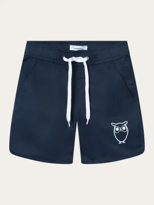 Swim shorts with elastic waist and owl print - Total Eclipse