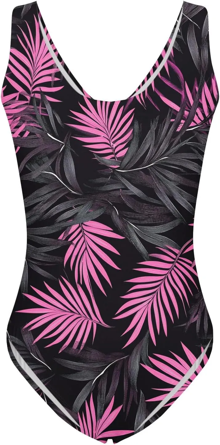 Swim Suits for Women 2025 Tummy Control One Piece Swimsuit Slimming Backless Monokini Boho Floral Bathing Suit
