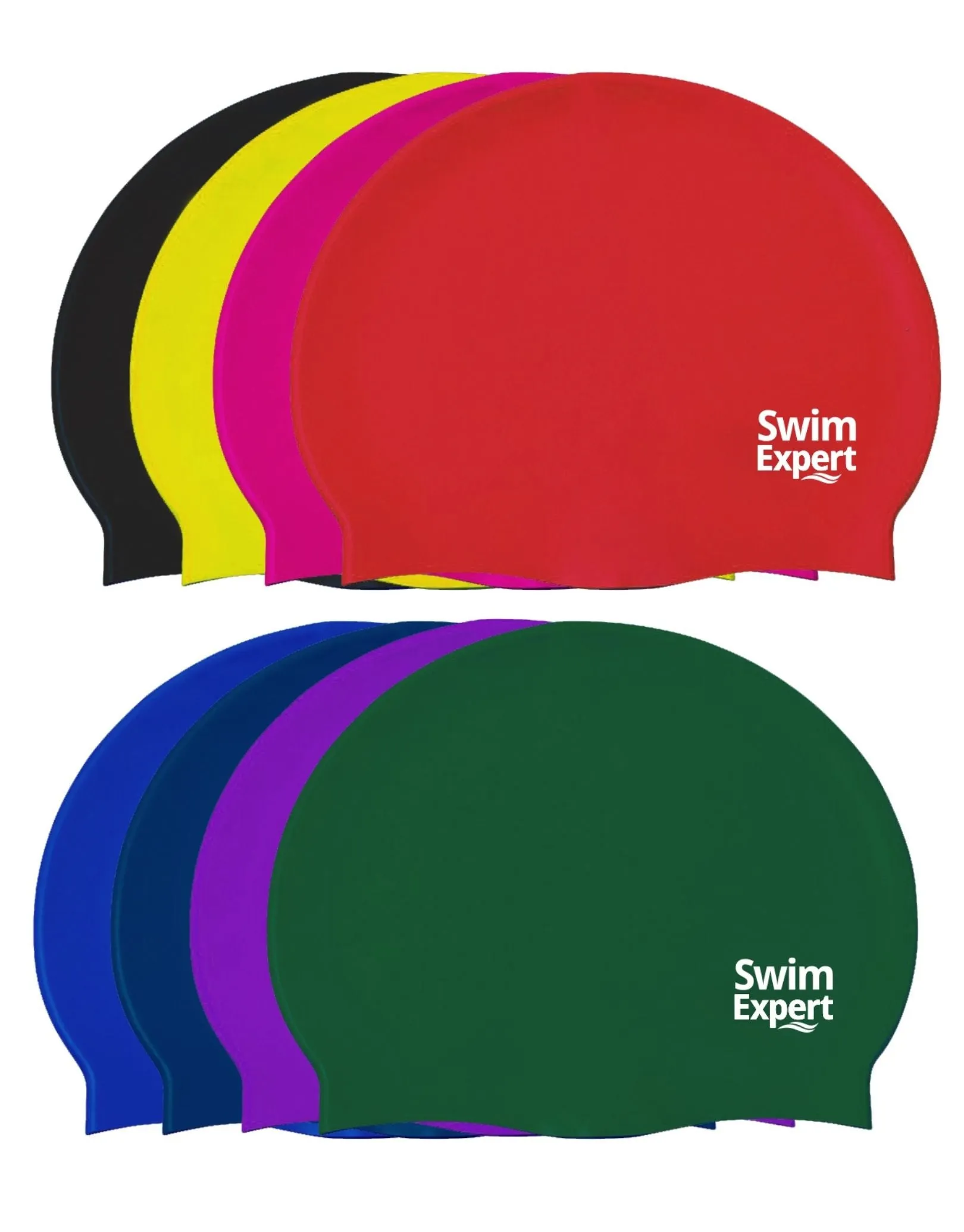 SwimExpert Adult Unisex Silicone Swim Cap