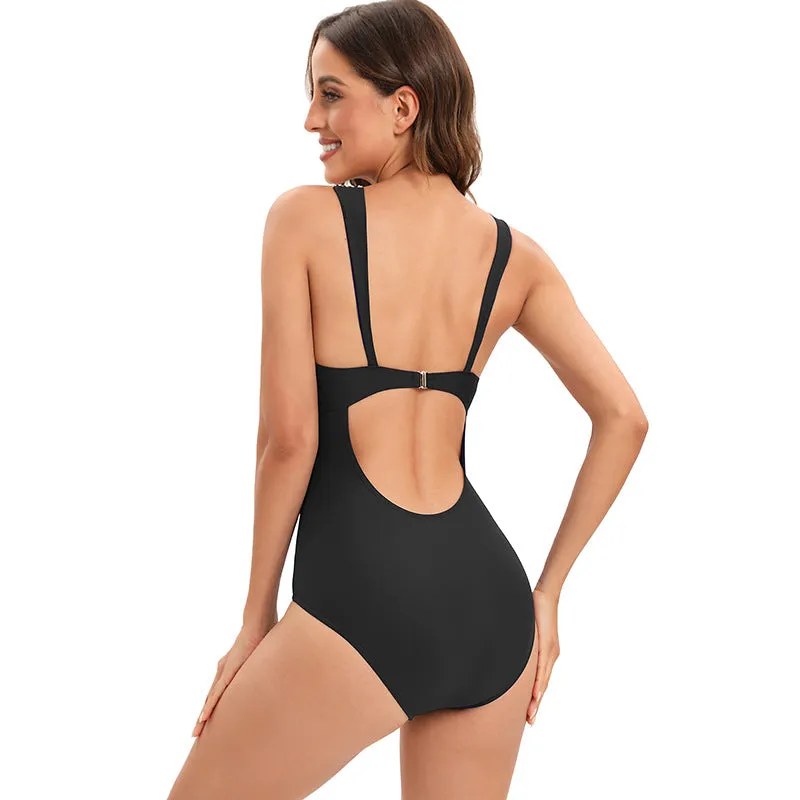 Swimsuit One Piece Black Bikini