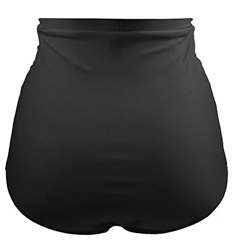 Tankini Briefs Control Tummy Women Bikini Bottoms-Black