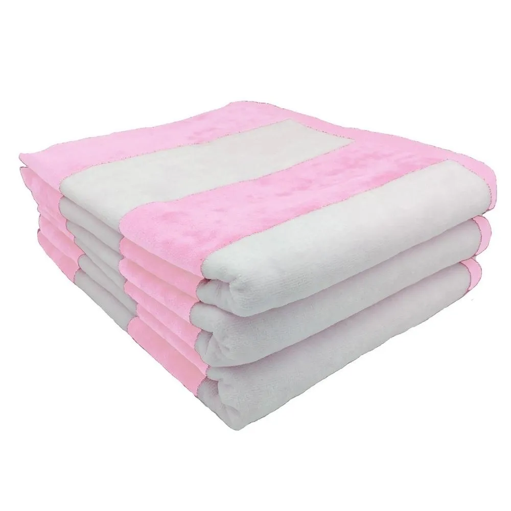 Terry Velour Cabana Beach Towels