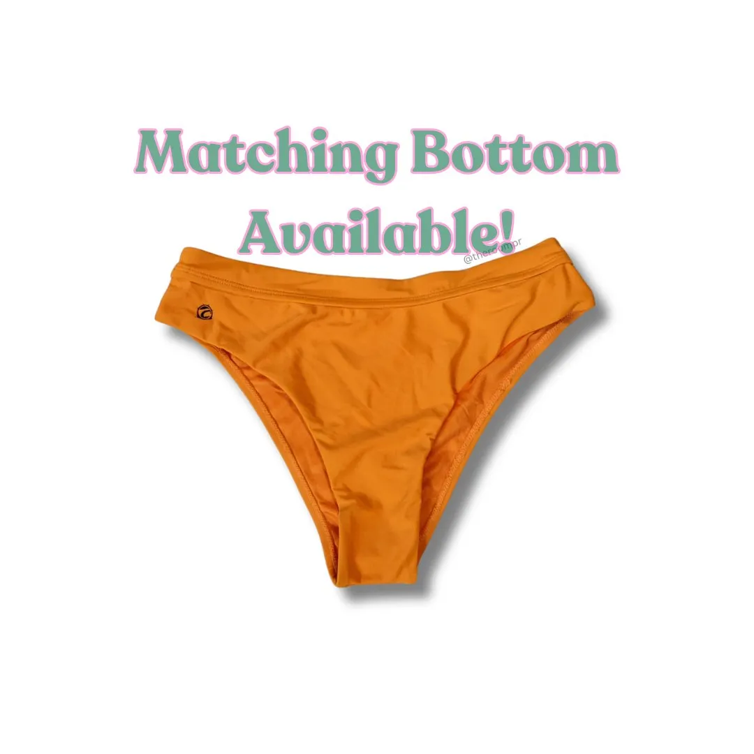 The Room "Cocos" Knotted Bikini Top - Mustard Yellow