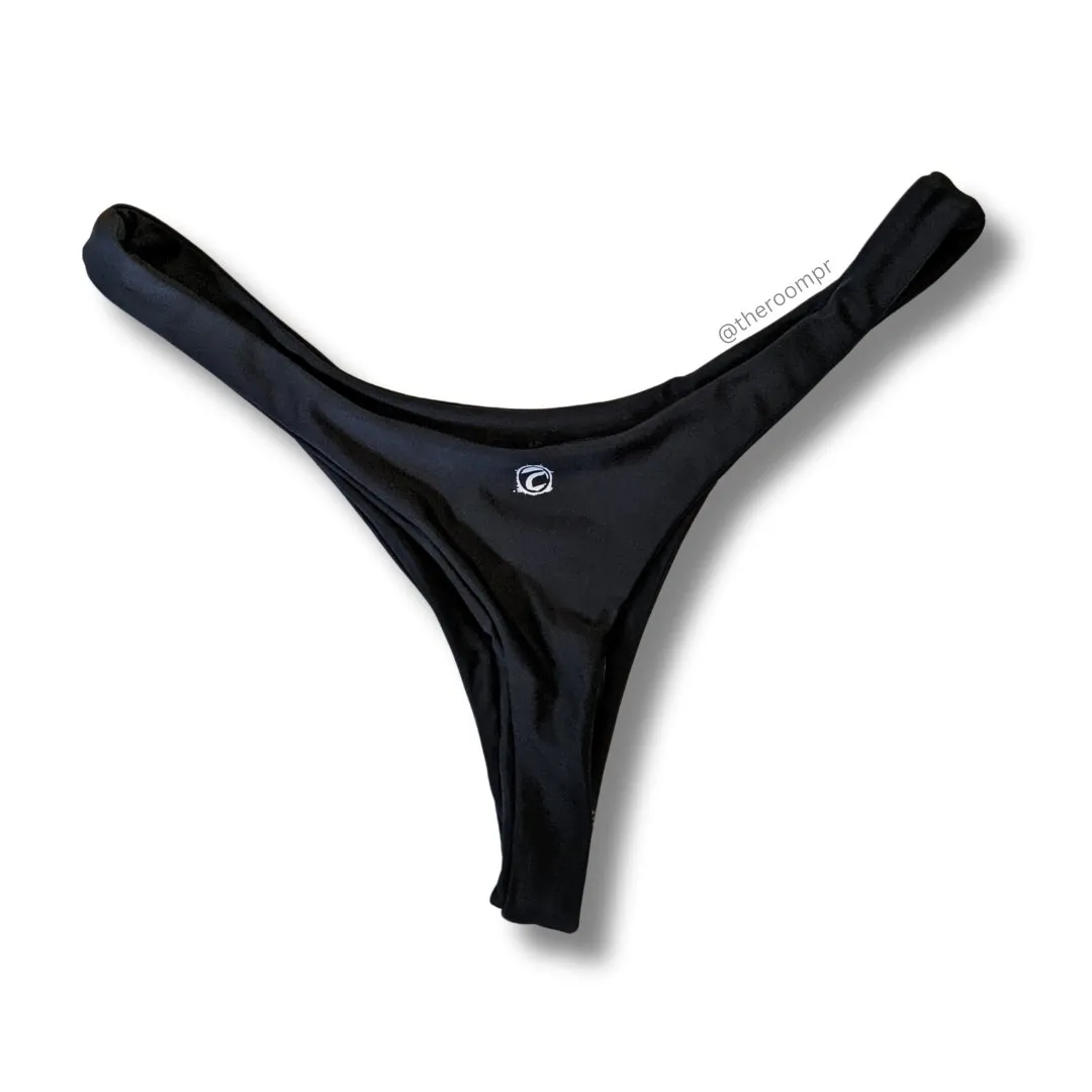 The Room Thong Bikini Bottom - Black
