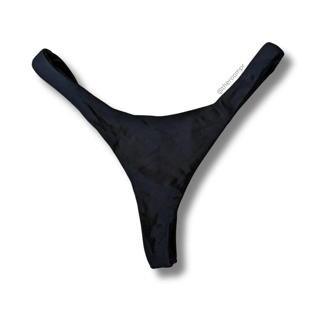 The Room Thong Bikini Bottom - Black