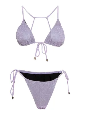 Tie Front Glitter Bikini #237