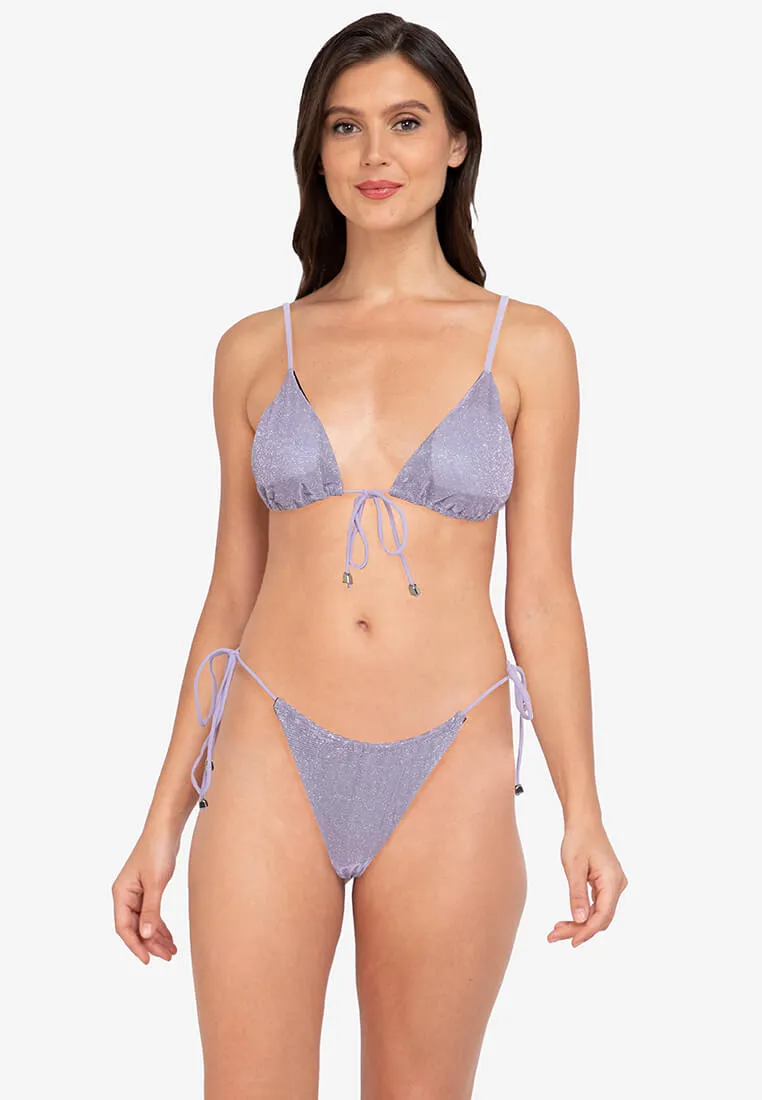 Tie Front Glitter Bikini #237