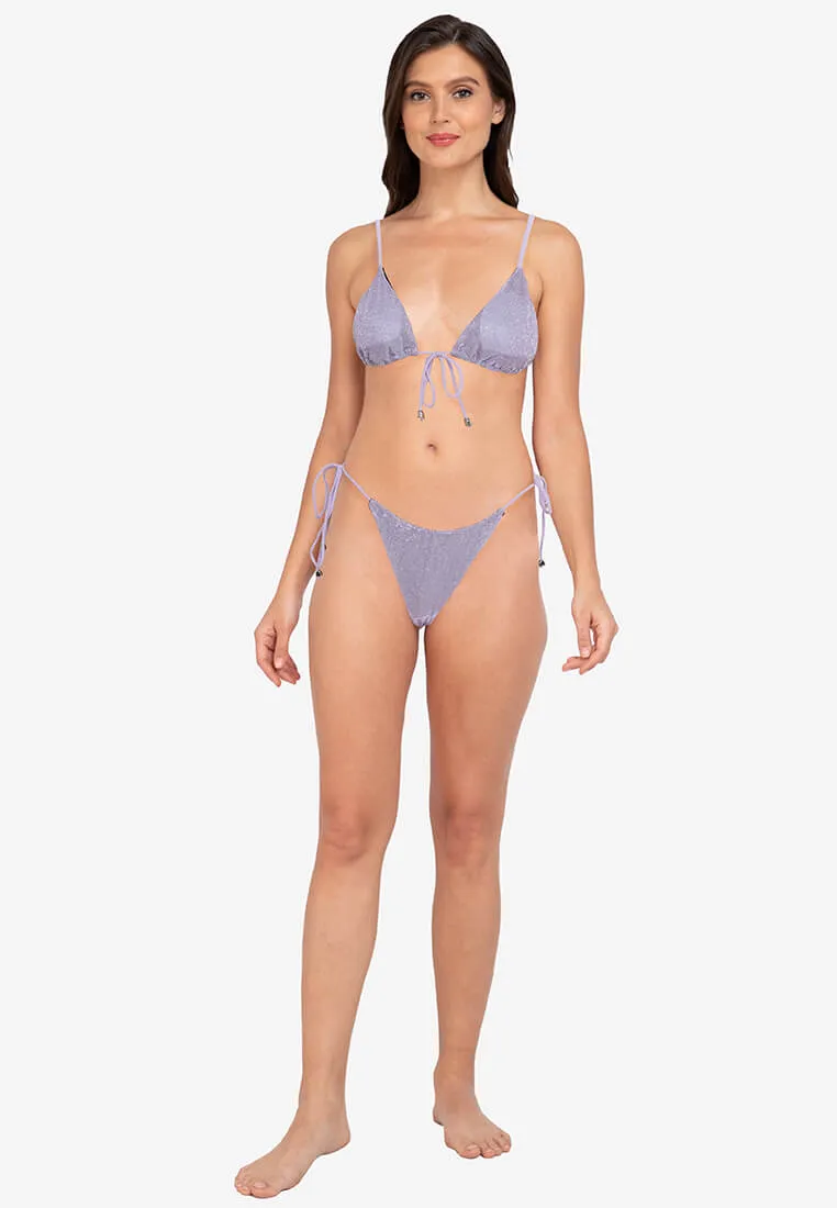 Tie Front Glitter Bikini #237
