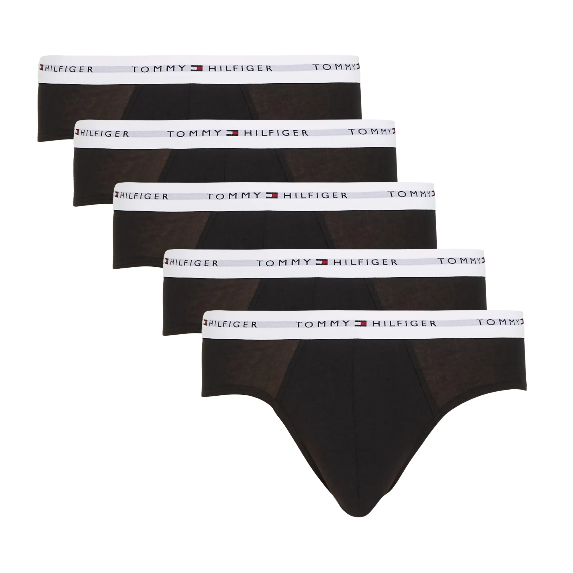Tommy Hilfiger Signature Cotton Essential Brief 5 Pack - Black