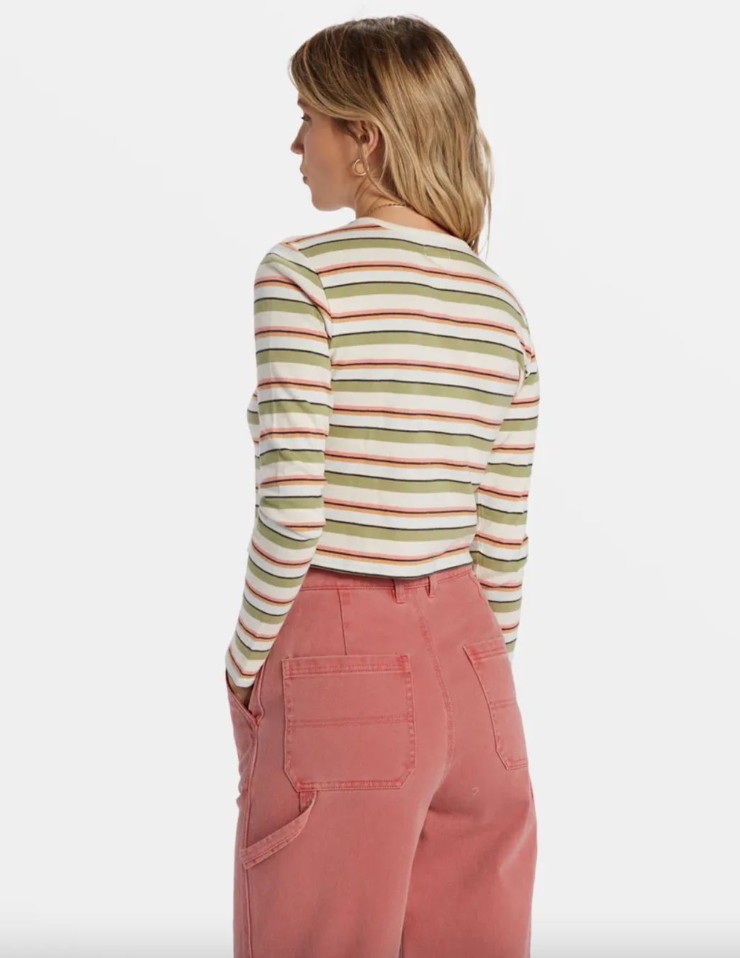 tommy stripped cropped longsleeve