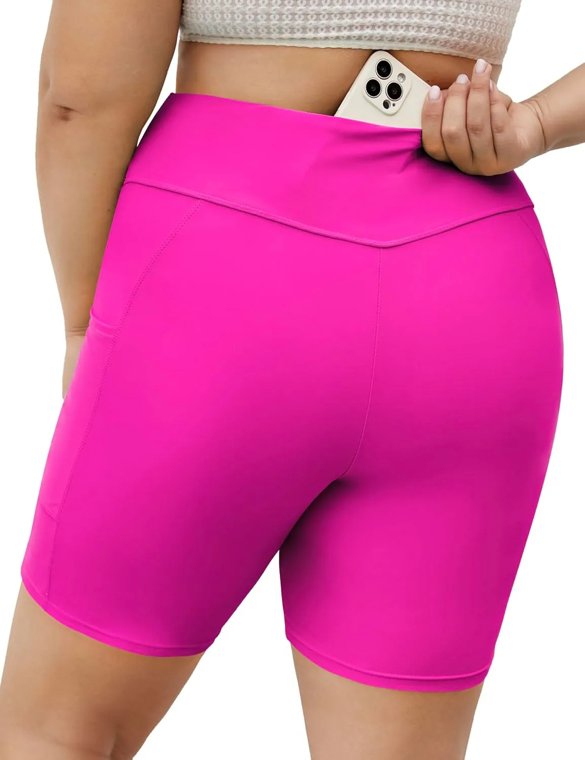 Tournesol Women's Plus Size Swim Shorts High Waisted Bathing Suit Bottoms Swimsuit Tankini Board Shorts Bikini with Pocket