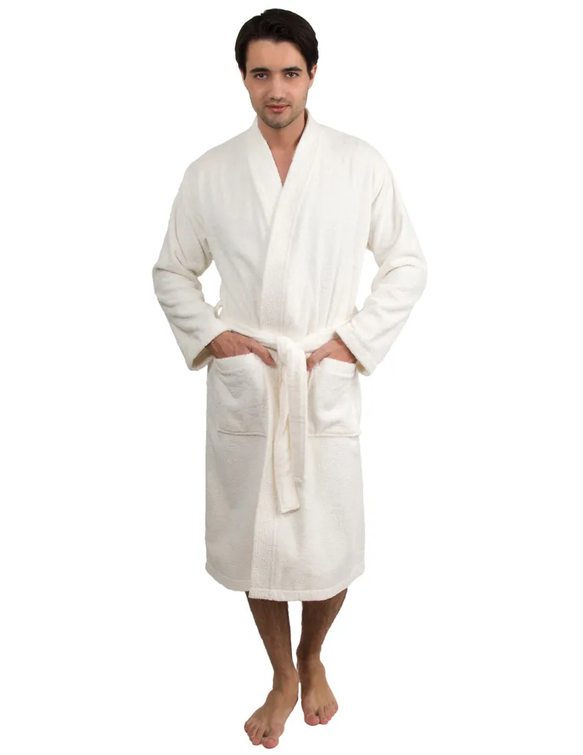 TowelSelections Mens Robe, 100% Cotton Terry Cloth Bathrobe, Soft Kimono Bath Robe for Men XS-4X