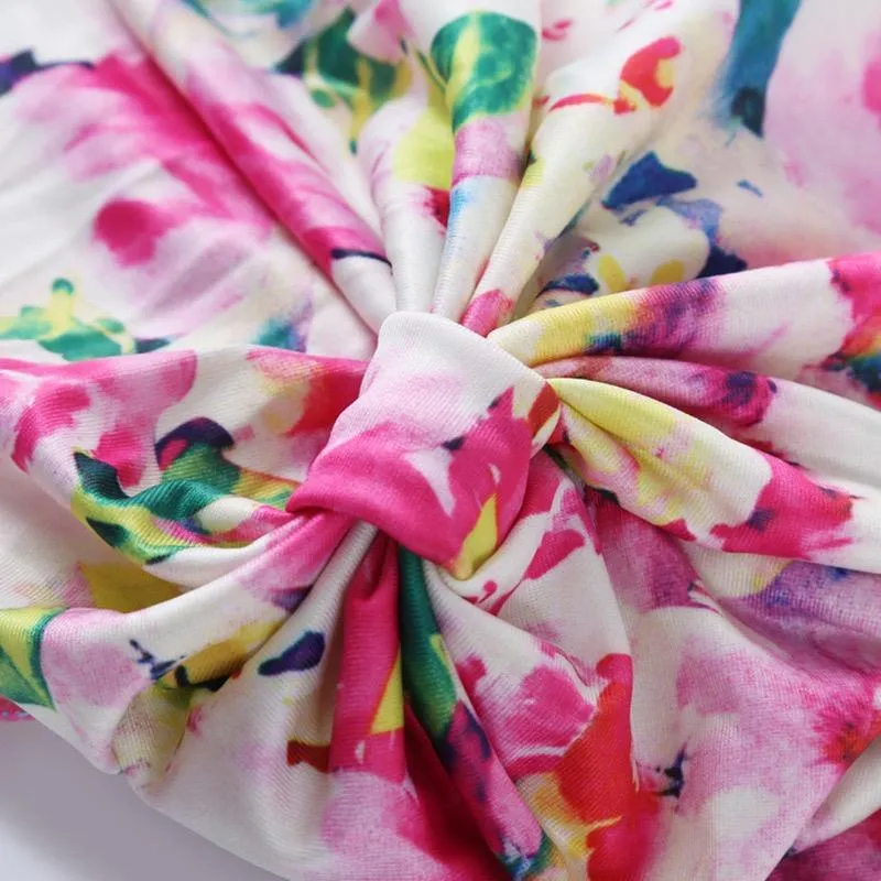 Trisass Floral Print & Solid Color Women Swim Cap