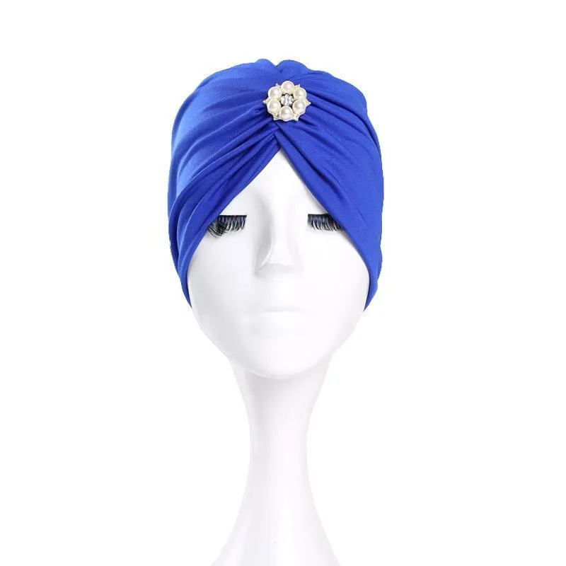 Trisass Floral Print & Solid Color Women Swim Cap