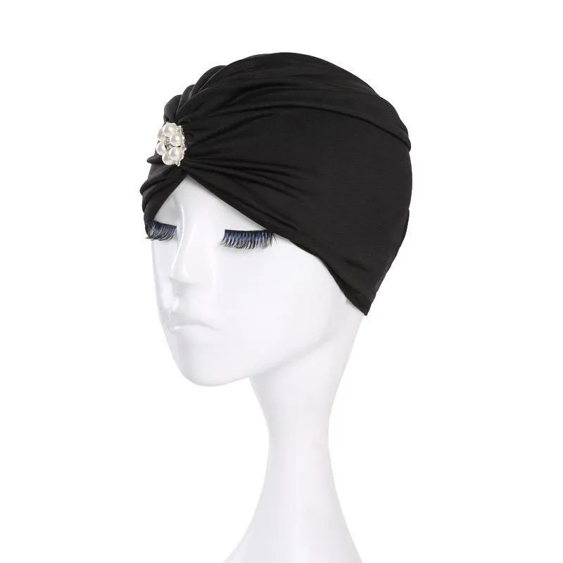 Trisass Floral Print & Solid Color Women Swim Cap
