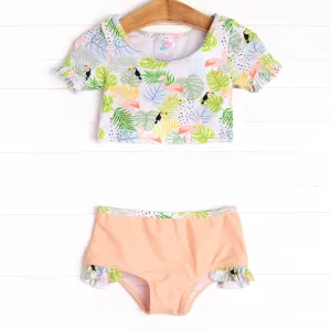 Tropical Paradise Tankini, Peach