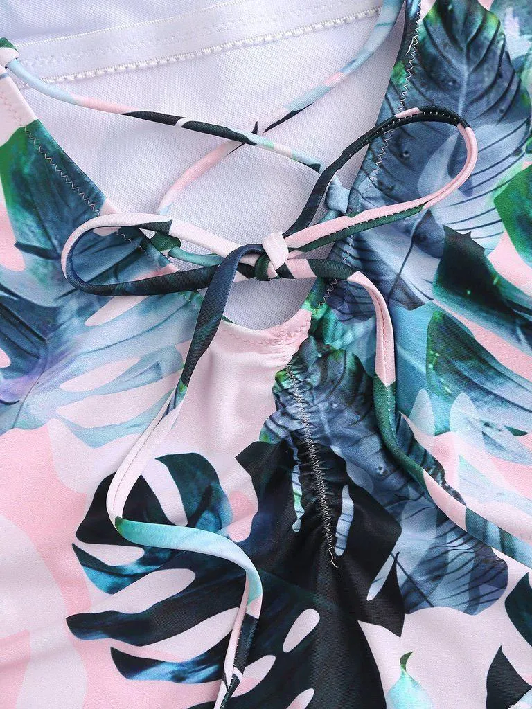 Tropical Print Swimsuit