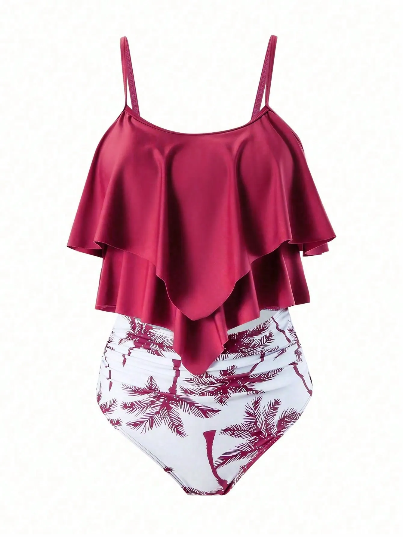 Tropical Printed Bikini Swimsuit