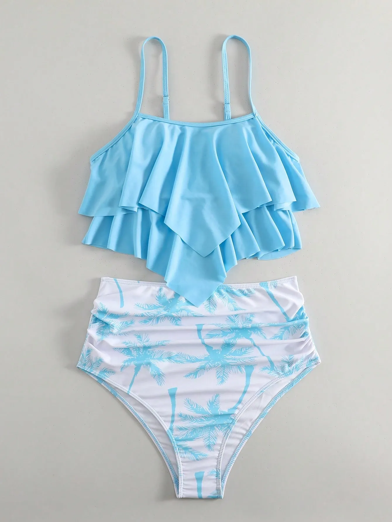 Tropical Printed Bikini Swimsuit