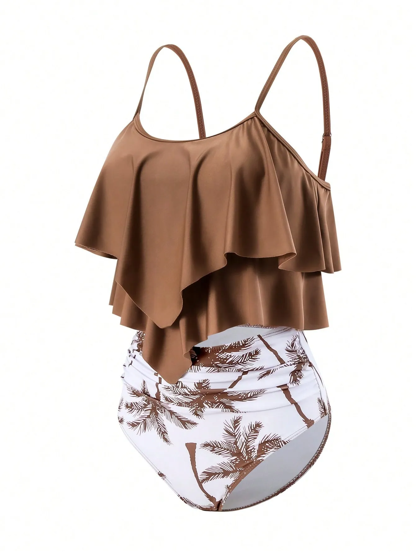 Tropical Printed Bikini Swimsuit