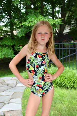 TROPICAL PUNCH HIGH NECK MONOKINI