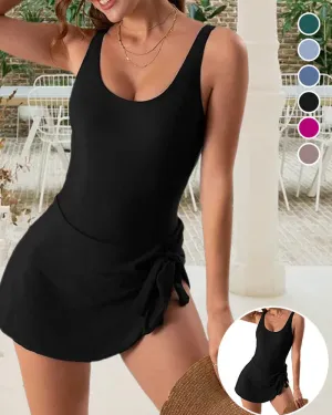 Tummy control slim fit one piece swimsuit for women