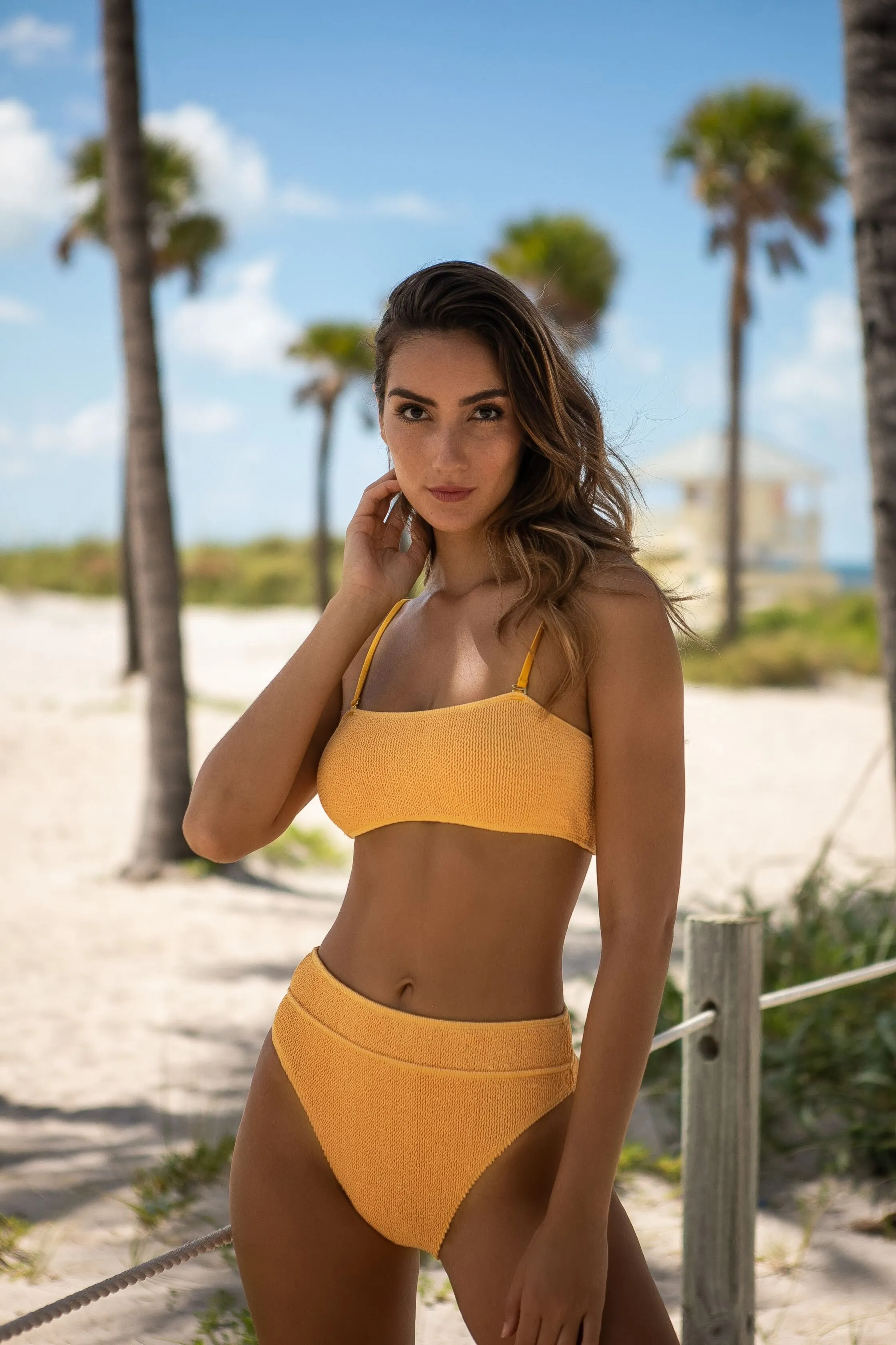 Turks And Caicos Tube with Straps One Size Bikini TOP ONLY