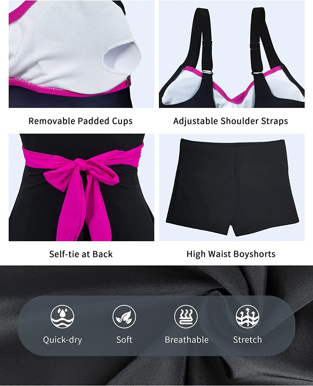 Two Piece Bathing Suits Ruffled Flounce Top High Waisted Bikini Set(Available in Plus Size)