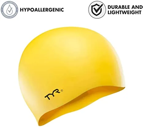 Tyr Silicon Swim Cap Wrinkle Free Yellow