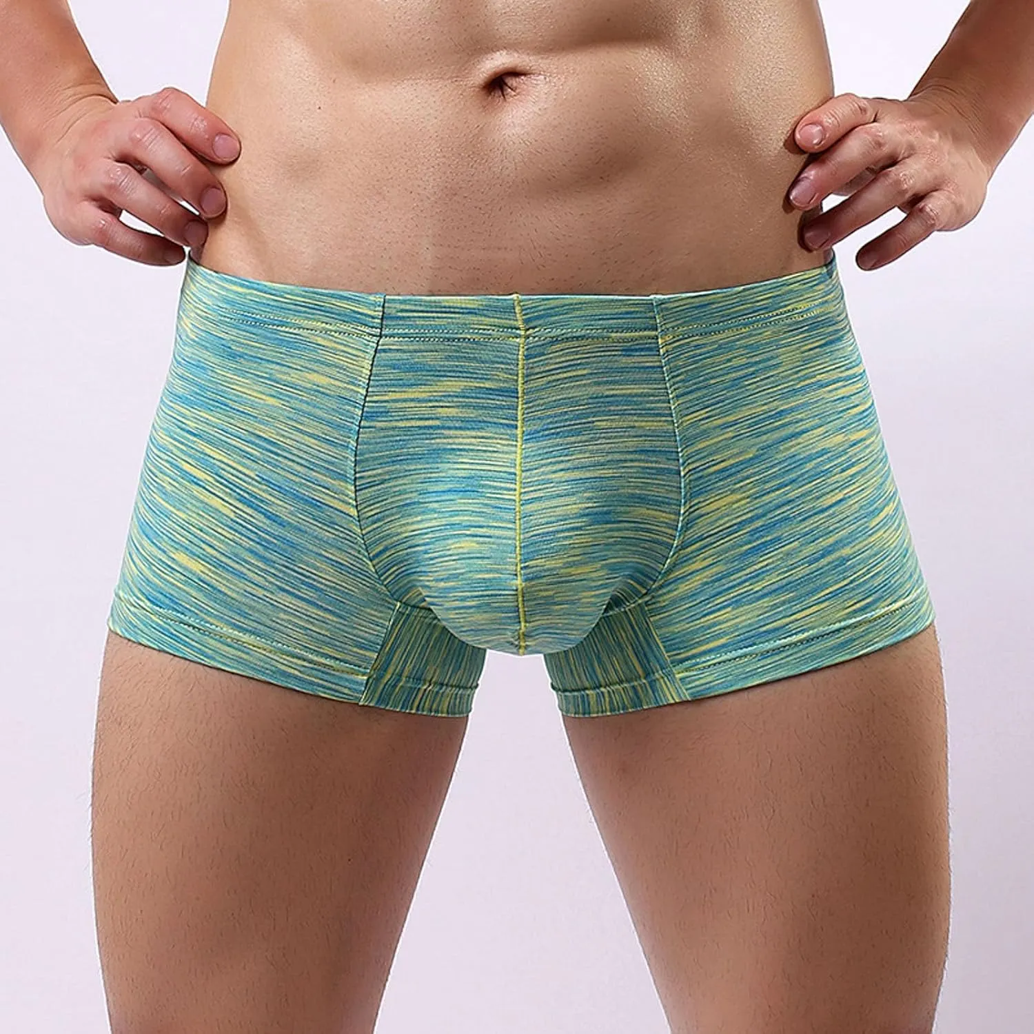 Underwear for Men Boxer Briefs with Pouch Comfy Jock Strap Athletic Supporters Male Underwear Boxer Brief Casual Soft