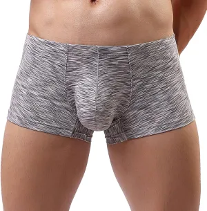 Underwear for Men Boxer Briefs with Pouch Comfy Jock Strap Athletic Supporters Male Underwear Boxer Brief Casual Soft