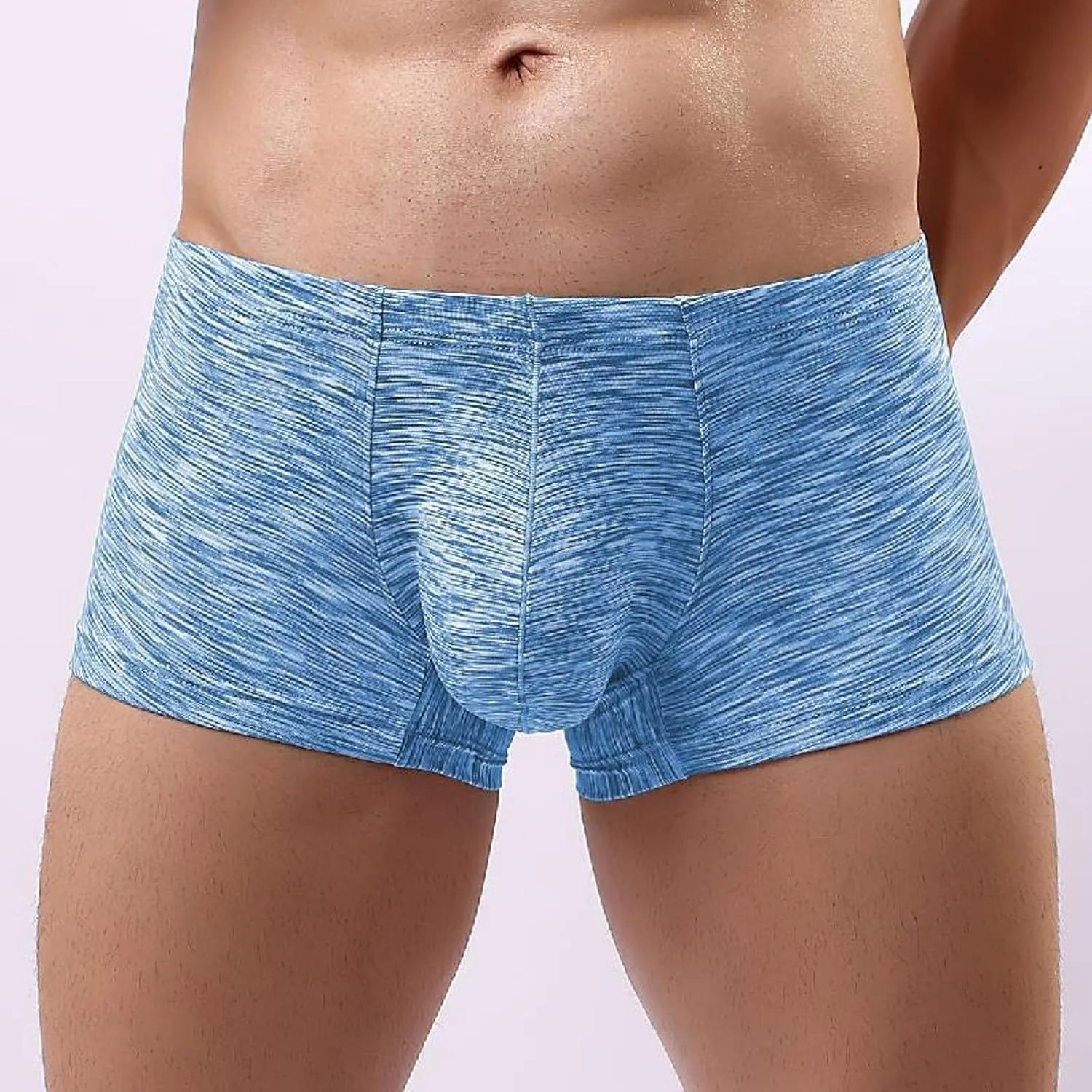 Underwear for Men Boxer Briefs with Pouch Comfy Jock Strap Athletic Supporters Male Underwear Boxer Brief Casual Soft