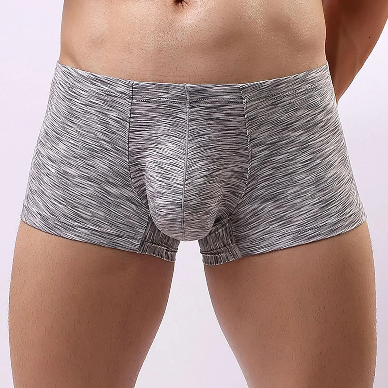 Underwear for Men Boxer Briefs with Pouch Comfy Jock Strap Athletic Supporters Male Underwear Boxer Brief Casual Soft
