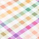 Unique Vintage Plus Size Pastel Madras Gingham Marlene Crop Swim Top