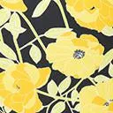 Unique Vintage Plus Size Yellow Poppy Print Daphne Swim Bottoms