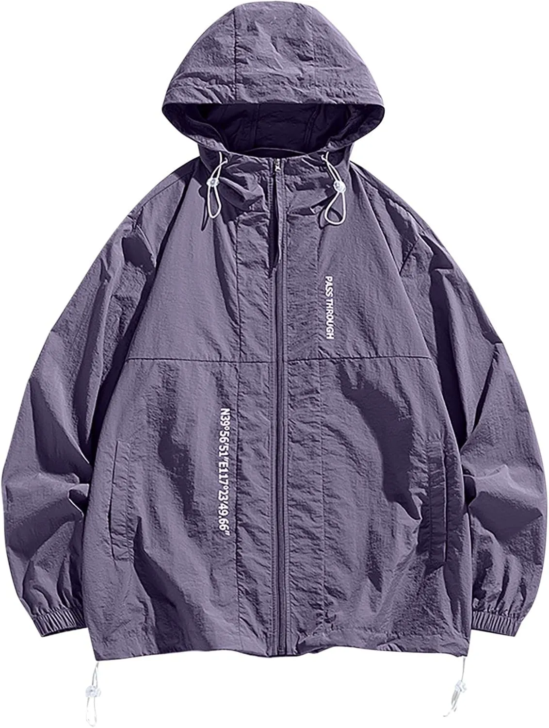 UPF 50  Sun Protection Jackets Men Women Breathable Hoodie Summer Shirts Hiking Long Sleeve Raincoat Track Jackets